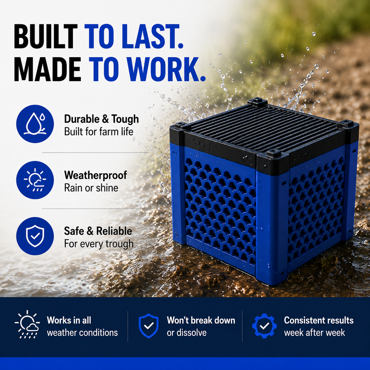 FreshTrough™ Livestock Water Purifying Cube